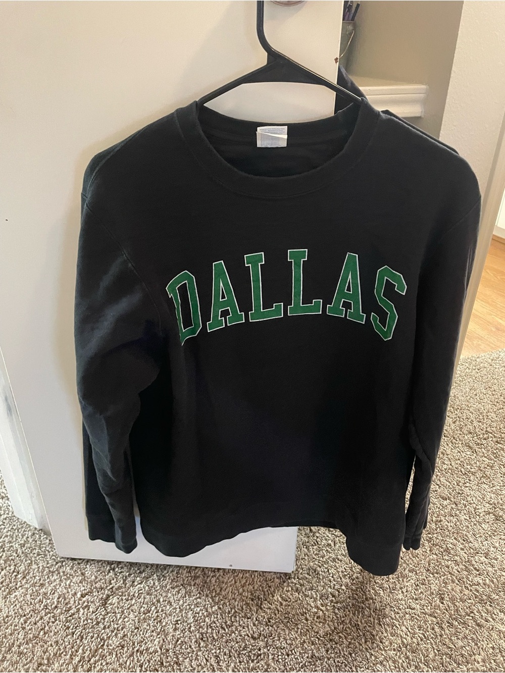 Dallas Graphic Crewneck Sweatshirt - Black/Green